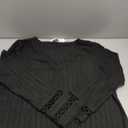 PRETTYGARDEN Women's Long Sleeve Shirts Ribbed Knit V Neck Tee Dressy Casual Blouses Going Out Tunic Tops 2026 Fall Outfits (Large, Black)