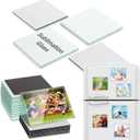 Xuhal 50 Pcs 2 x 2 Inches Blank Sublimation Glass Fridge Magnet Personalized Refrigerator Sublimation Include 25 Rectangle Glass Blank 25 Fridge Magnet for Office Kitchen Microwave Car DIY Decor