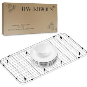 28" x 15" Sink Protector - Stainless Steel Rack - Drying Rack - Kitchen Sink Protector - Farm Sink Rack