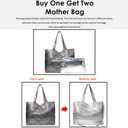 JINMANXUE Woven Tote Bag for Women, Large Summer Beach Travel Handbag and Purse Retro Handmade Shoulder Bags (Gun Multicolor)