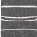 Basic Layers 100% Turkish Cotton Kitchen Tea Towels, Highly Absorbent Luxury Soft Quick Drying Dish Towel for Gym, Yoga, Bath, Sports, Cleaning and Kitchen (23 x 36) (Black)