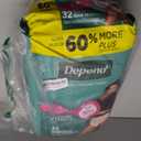 Depend Fresh Protection Adult Diapers, Incontinence & Postpartum Bladder Leak Underwear for Women, Disposable, Maximum, Small, Blush, 32 Count, 