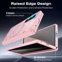 Ruky for Z Fold 7 Case, [Compatible with MagSafe] with Built-in Privacy Screen Protector & Hinge Protection, Protective Translucent Hard Magnetic Magnet Phone Case for Samsung Galaxy Z Fold 7, Pink