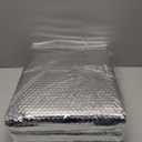 Reflective Bubble Insulation Sheet, Double Side Aluminum Foil Bubble Shield, Aluminum Foil Thermal Insulation Radiant Barrier for Windows, RV, Roof, Garage Door (47IN X 10FT)