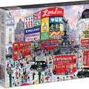 Galison Michael Storrings 1000 Piece London Jigsaw Puzzle for Adults  Illustrated Art Jigsaw Puzzle with Scene from The Streets of London  Fun Indoor Activity, Multicolor