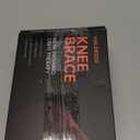 HALIDODO Red Light Therapy & Vibration Massage Knee Brace - Wireless Rechargeable Controller, 660nm & 850nm Red Light Therapy Heated Device for Knee/Joint/Elbow/Shoulder. (Black)