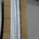 White Tension Curtian rod no drill, 42 to 115 inch Adjustable Heavy Duty black shower curtain rod for Windows bathroom Closet