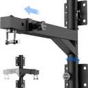 Heavy Bag Hanger - Wall Mount Punching Bag Hanger, Adjustable Heavy-Duty Boxing Bag Wall Bracket, Punching Bag Mount Stand for Home or Gym, for Kickboxing Bag, Muay Thai Bag,Etc (Supports up to 800Ib) (17.5-26 Length Adjustable and Foldable Side)