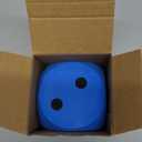 Shappy 3 Inches Foam Dice Fun Filled Large Educational Toy Kawaii Giant Decorative Eva Foam Jumbo Dice Big Square Building Blocks for Board Game Nights Learning Sessions(Blue,1 Pc)