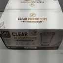 200 Pack 16 oz Plastic Cups with Lids, Iced Coffee Cups, Strawless Sip Lids (EXP 01/08/27)
