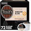 Tully's Coffee Hawaiian Blend Keurig Single-Serve K-Cup Pods, Medium Roast, 72 Count EXP. 03/28/2028