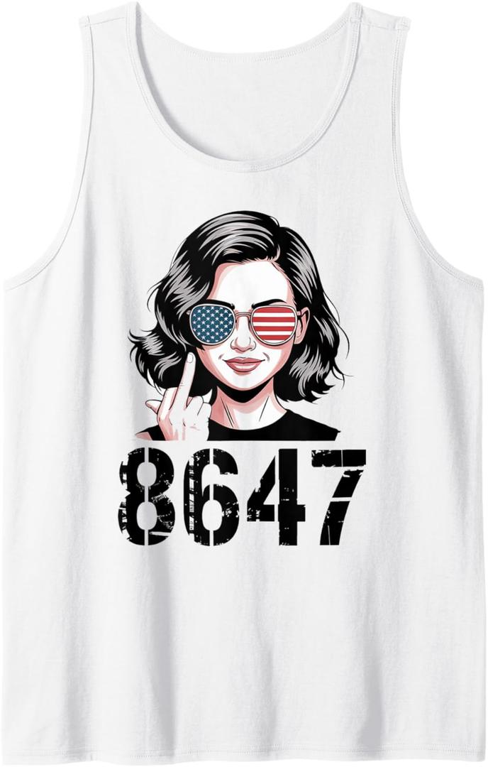 Protest 86 47 Anti Trump Funny 8647 Anti-Trump Women Tank Top, S