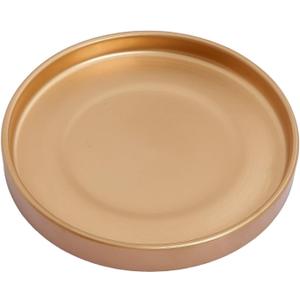 Woiida 15 Inch Ceramic Saucer - Ceramic Drainage Tray for Plant Pot (Matte Gold)