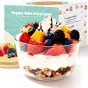 KEINVE Trifle Bowl with Lids, 97oz Glass Serving Bowls, BPA-Free Borosilicate Salad & Fruit Bowls, Airtight Food Storage Containers, Ideal for Layered Desserts & Holiday Parties