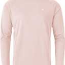Rdruko Men's Hiking Shirts Long Sleeve UPF 50+ Sun Protection Quick Dry Outdoor Travel Fishing Athletic Shirts (Pink, XXL)