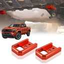Tow Hooks for Tacoma 2024-2026 for 4Runner 2025-2026, Front Tow Hook for Tacoma 2025 Accessories - Reddish Orange