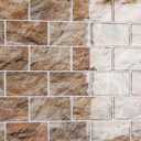 2 x CRE8TIVE 16 Sheets Faux Brick Peel and Stick Backsplash Subway Tile Stick on Backsplash for Kitchen Orange Brown Slate Tile 12"x12" Removable Waterproof Tile Stickers for Bathroom Laundry Room Renters