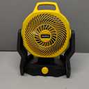 14inch 180 Rotation Electric Fan Outdoor Camping Fan Stand Fan Widened Thick Aluminum Fan (Yellow)
