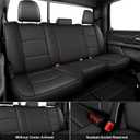 AOMSAZTO Seat Cover for Ram 2500 2019-2025 2026 Custom Fit Car Seat Covers Truck Full Set (Black)