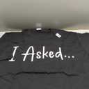 Boyfriend - I Asked She Said Yes Shirts Couple Funny Fiancé T-Shirt (Black, XL)
