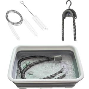 CPAP Cleaning Kit for Hose and Mask, Cpap Machine Supplies Cleaner Includes Tube and Mask Cleaning Brush, Foldable Wash Tub, Hose Drying Hanger - Compatible with 22mm and 15mm Tubing