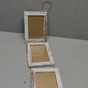 Lavezee 4x6 Picture Frames Collage Distressed White, 3 Opening 4 x 6 Hanging Picture Frames Vertical for 4 by 6 Inch Photos for Wall