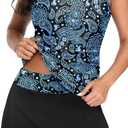 Women Tankini Swimsuits with Skirt Two Piece Bathing Suits with Pockets | Tummy Control, High Waisted, Built-in Shorts, Scoop Neck, Removable Padded Bra, Adjustable Straps, Full Lining (XXL)