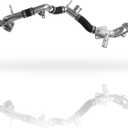 Upgraded aluminum Engine Coolant Radiator Pipe Water Hose Line Compatible with Audi Q7 2011-2015, S4 2010-2012, S5 2010-2011, 3.0L