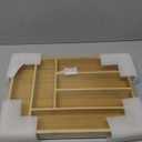 Juvale Bamboo Silverware Organizer for Drawer, Kitchen, 6 Slot Utensil Tray 