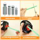 2 x 6pcs Replacement Straws for Hydro Flask Wide Mouth Bottle 32oz, BPA-Free Reusable Plastic Straws for Hydroflask 18/40/64oz Straw Lid Tumbler Replacement Accessories(Pink, Green, Purple)