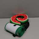 Upgraded Inflatable Dog Cone Collar with Transparent Anti-Licking Shield, Adjustable Elizabethan Collar for Medium Large Dogs, 2-in-1 Design with Detachable Shield and Soft Padding (L, Watermelon)