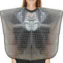 Mastectomy Chest Surgery Shoulder Shower Protection Waterproof Post Surgery Shower Cape Water-Resistant Post Surgery Garment (Black)