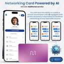 Card - Digital Business Card - Tap to Share - AI Assistant - Networking Card Powered by AI - Connect with People - Tap the NFC or Scan the QR - Compatible with iPhone & Android
