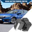 35355-TBA-A01 / Front/Electronic Auto Hand Brake Button Parking Switch for Honda Civic 2016-2018 / Handbrake Switch/Plastic / 1 Pcs/Black
