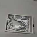 Blissy Silk Pillowcase - 100% Pure Mulberry Silk - 22 Momme 6A High-Grade Fibers - Silk Pillow Cover for Hair & Skin - Regular, Queen & King (Silver, Standard)