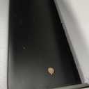 1Easylife Narrow End Table Set of 2, Solid Wood Sofa Side Table with 2-Tier Storage Shelf, Tall Slim Bedside Table Nightstand for Living Room, Bedroom, Black