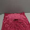 OiseauVoler Decorative 3D Flower Throw Pillow Covers Handmade Pillowcases for Sofa Bed Home Room Decor 18 x 18 Inch Rose Red