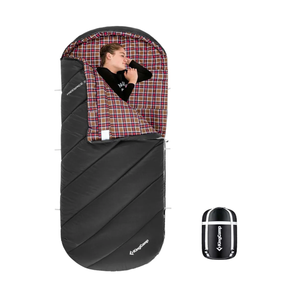 KingCamp Sleeping Bag for Adults, Cold Weather & Warm Extra Wide Big & Tall XL Portable Waterproof Flannel Sleeping Bags, Essentials Gear Accessories for Camping Backpacking Hiking Indoor & Outdoor