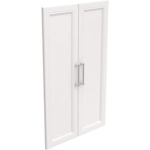 ClosetMaid Modular Storage Pair Set, Wood Closet Organizer, Shaker Style, Add On Accessory for Shelf Units, White, Solid 2-Door Kit