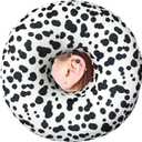 Ear Piercing Pillow for Side Sleepers Pillows with Holes for Ear Pain,Donut Pillow for Ear Side Sleeping Pillow for Adults CNH Ear Pain Relief Pressure Sores Ear Pillow with Hole in Center (One Size, Cow)
