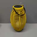 EDL 12.2IN Solar Lantern Yellow