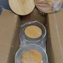 Glass Storage Jars Set Elegant Containers with Airtight Bamboo Lids, Perfect for Kitchen Organization - Flour, Rice, Pasta, Sugar, Coffee Beans (2 packs(37oz) / 2 packs(111oz))