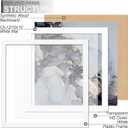 Fxojyvo 12x12 Frame White, Display Picture 10 x 10 with Mat or 12 x 12 Without Mat, Wall Hanging Large Picture Frame for Diamond Art Painting 30 x 30cm - 1 Pack