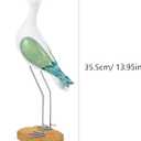 HEALLILY 2pcs Seagull Figurine Garden Bird Statue Seagull Decoration Birds Figurines Ornaments Indoor Outdoor Statues Yard Art Figurines for Patio Lawn House Green