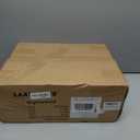 LAATOOREE Nightstands Set of 2, Small Side Table, Bedside Table with Fluted Door, Solid Wood Feet; Modern Mid-Century End Table for Bedroom, Small Space (Natural)