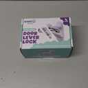 Door Lever Locks (4 Pack) - Prevents Toddlers from Opening Doors - Durable ABS with 3M Adhesive - Easy One-Hand Operation for Adults, No Tools Needed (White)