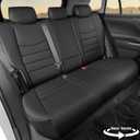 HKZ Fit RAV4 Hybrid Car Seat Covers Set for 2019 2020 2021 2022 2023 2024 2025 Toyota RAV4 Hybrid Model Only LE,XLE,Limited,Woodland Edition,XLE Premium- 5 Seats Full Set Leather(Black)