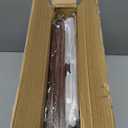 Viewcare Corner Bread Box for Kitchen Counter, Bamboo Wood Large Capacity Bread Storage Bin with Acrylic Wavy Door Panel (Brown, Meduim) 