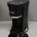 Small Single Serve Coffee Maker, Fast Brew One Cup Coffee Machine for K Cup and Grounds, 6 to 12 oz. Brew Sizes, Capsule Coffee Machine with Descaling Reminder and Viewing Tank, Black (9.45 Inches)