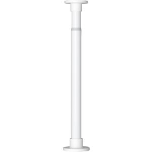 Stainless Steel Spring Shower Rod,Dual-direction Adjustable No Drilling Curtain Rod,Adjustable Tension Rod with Spring,Length 1.8ft-13.7ft,Pipe diameter 1.06''/1.25'',For curtain,bedroom,bath. (Color (43''-79'' 1'', White)